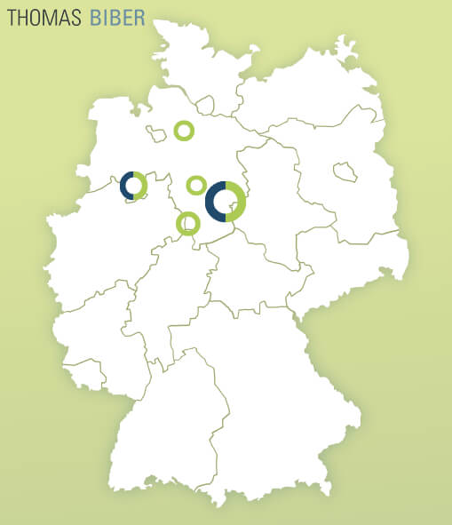 Karte mit SAP Jobs in Niedersachsen