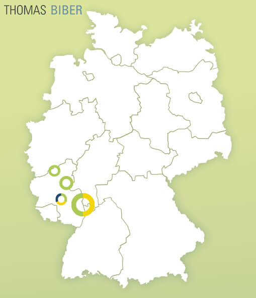 Karte mit SAP Jobs in Rheinland-Pfalz