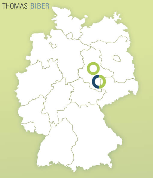 Karte mit SAP Jobs in Sachsen Anhalt