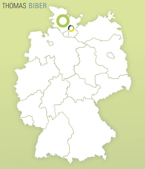 Karte mit SAP Jobs in Schleswig-Holstein